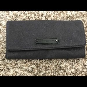 Juicy Couture black glitter wallet